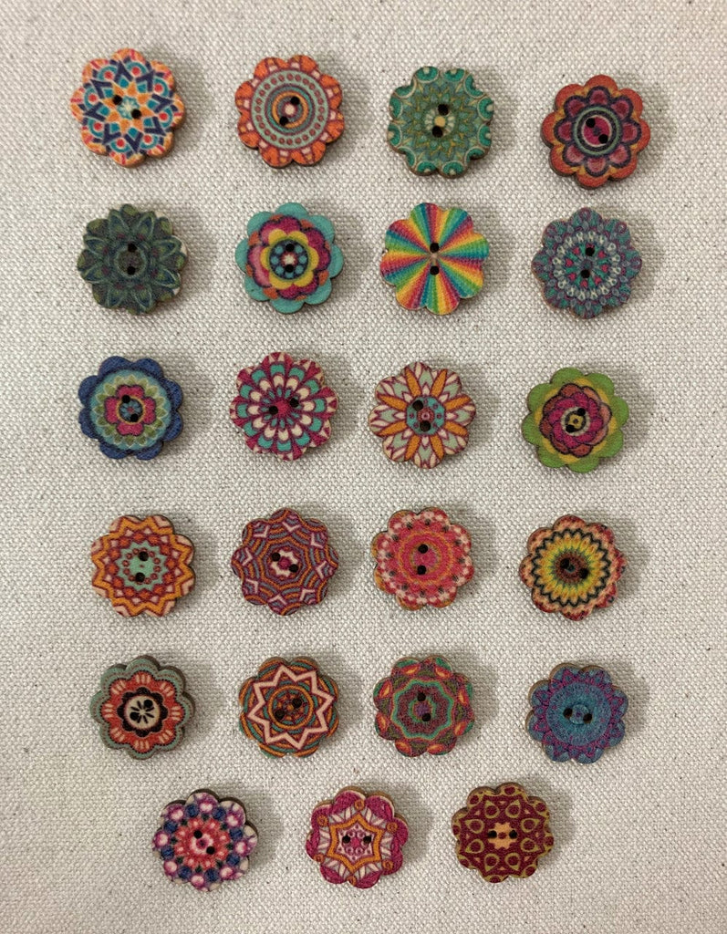 Big Bad Wool Buttons Zinnia Big Bad Wool Buttons
