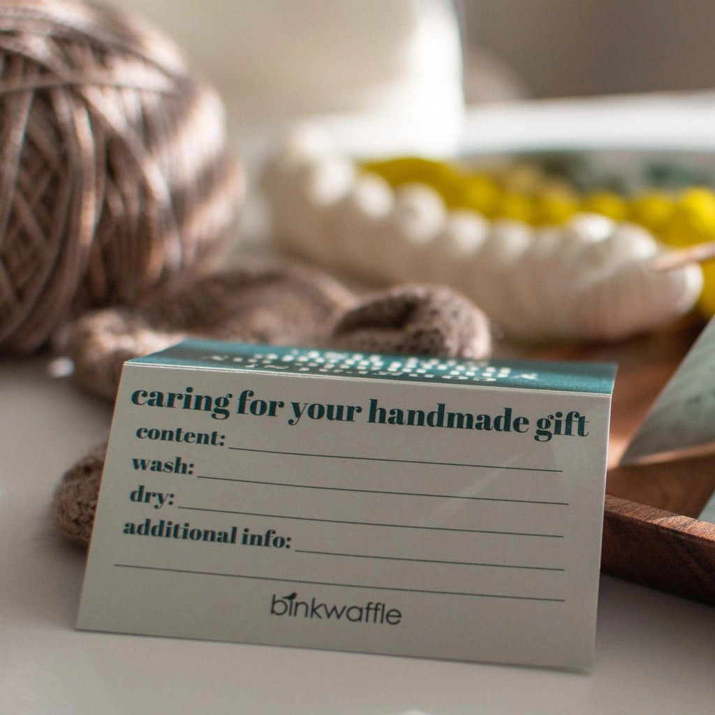 Binkwaffle Notions Care Card Set – “Congrats! You Made My Handmade Gift List.”