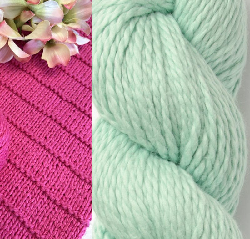 Blue Sky Fibers Kit 604 Aloe On the Porch Small Blanket 30" x 35"