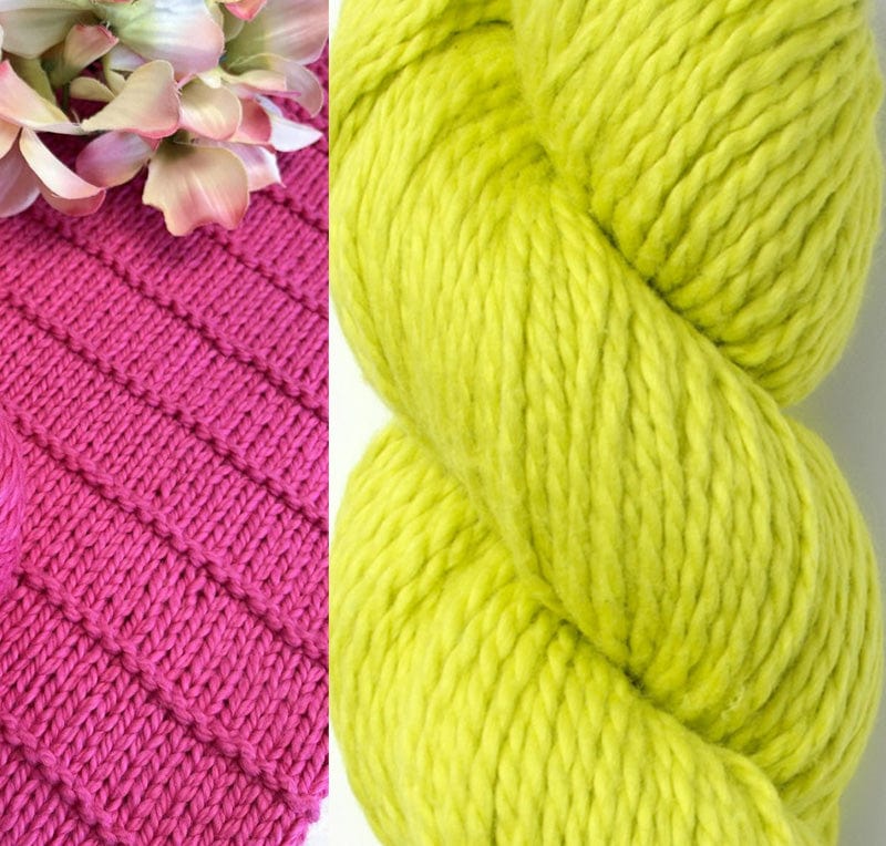 Blue Sky Fibers Kit 607 Lemongrass On the Porch Small Blanket 30" x 35"