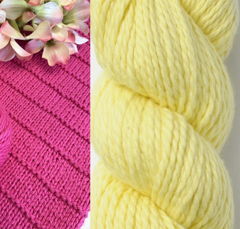 Blue Sky Fibers Kit 608 Lemonade On the Porch Small Blanket 30" x 35"
