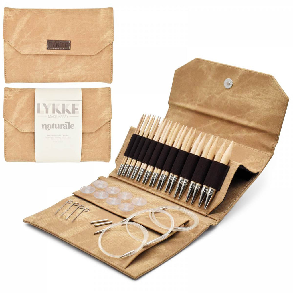 Knitting Fever Inc. Lykke Natural / Standard ~ 5" Lykke Interchangeable Needle Set