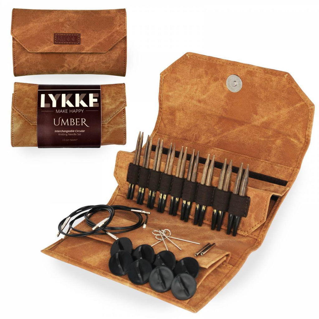 Knitting Fever Inc. Lykke Umber / Shorts ~ 3.5" Lykke Interchangeable Needle Set