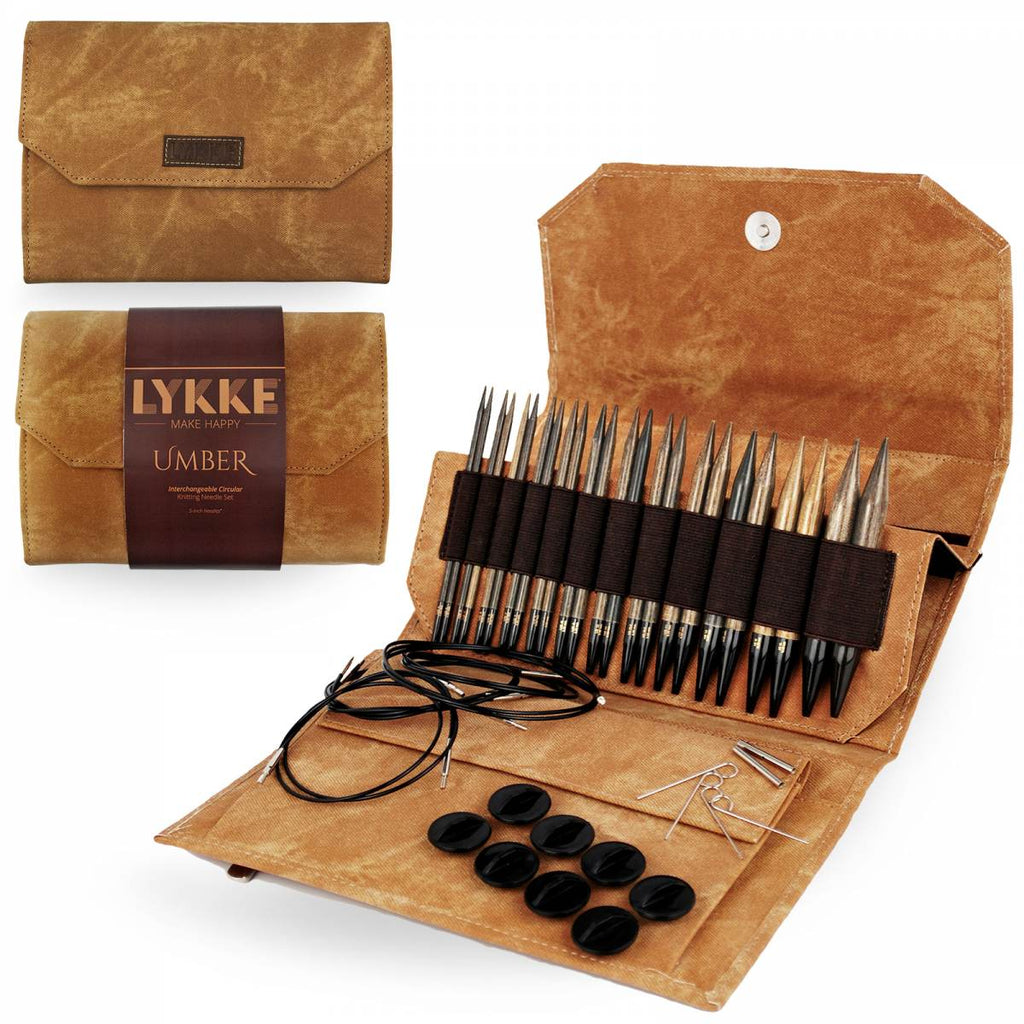 Knitting Fever Inc. Lykke Umber / Standard ~ 5" Lykke Interchangeable Needle Set
