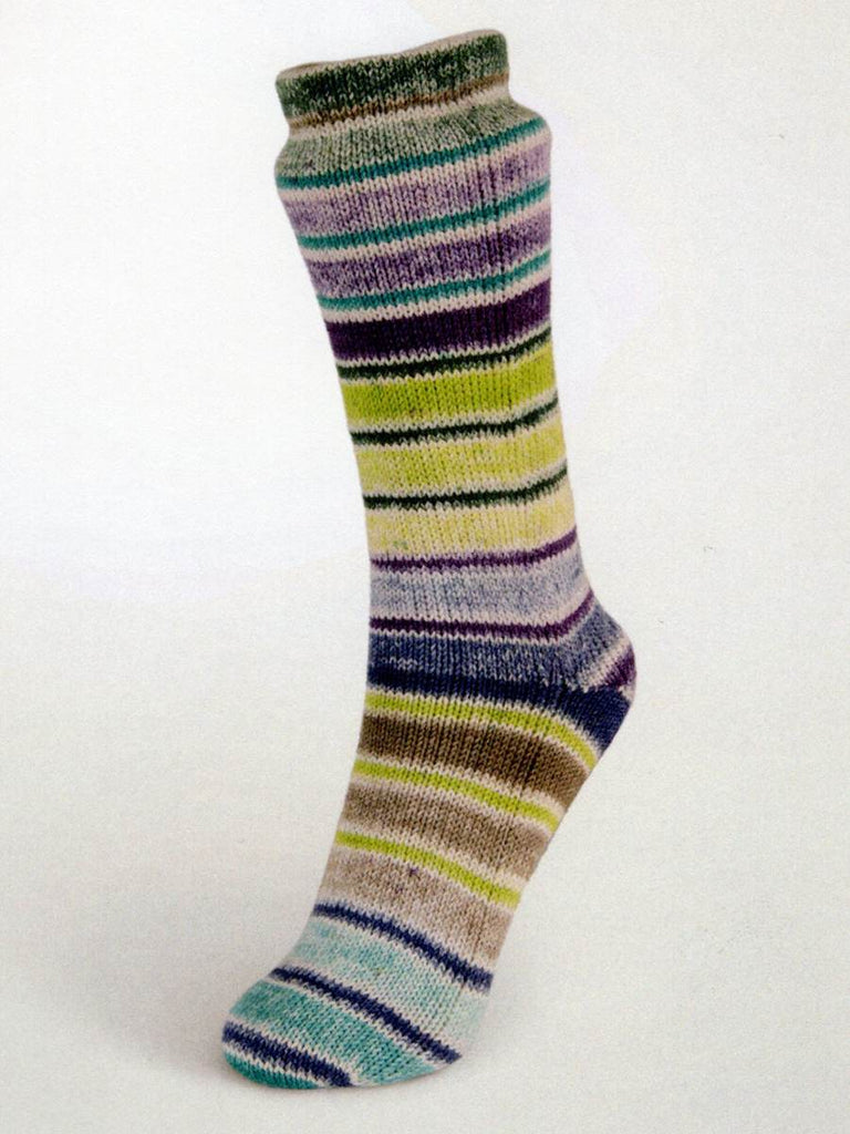 Laines du Nord Yarn #12 - grape. khaki. lilac. taupe Summer Sock