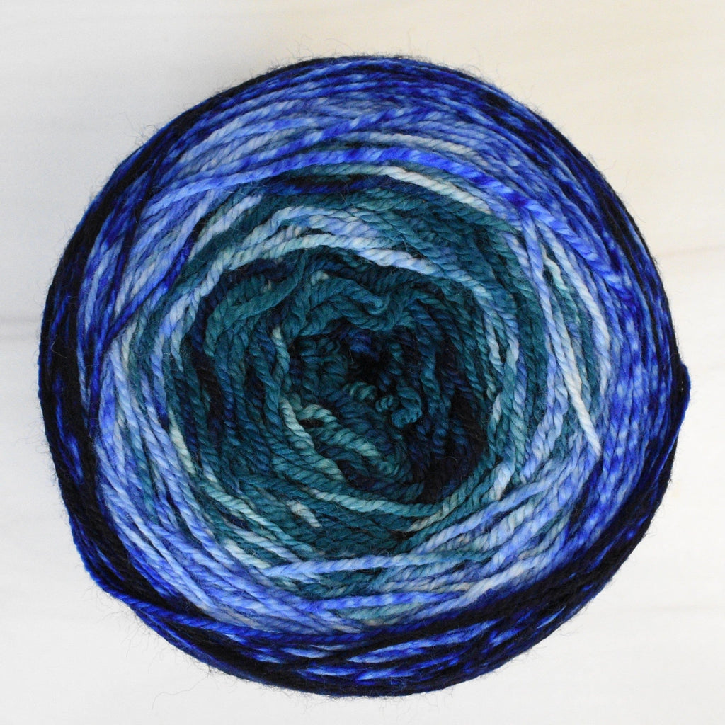 Malabrigo Yarn Glowworm Metamorphosis Sock Cake