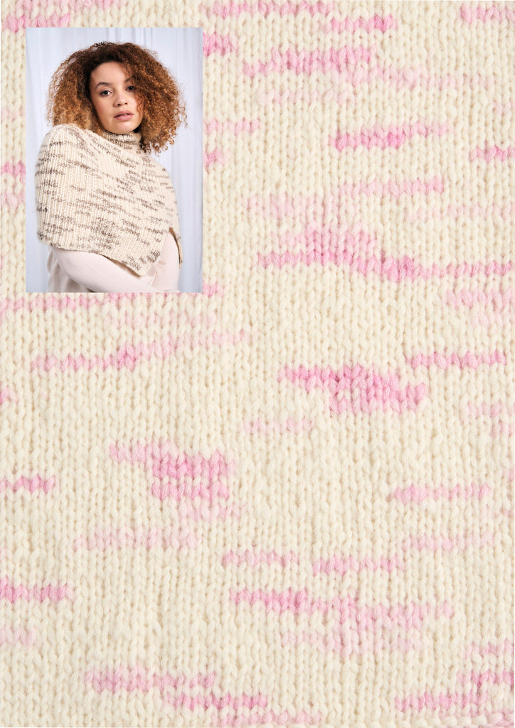 MODE at Rowan Kit 105 Blush Pinks / To Fit Chest 28-34" Archer Yarn Kit
