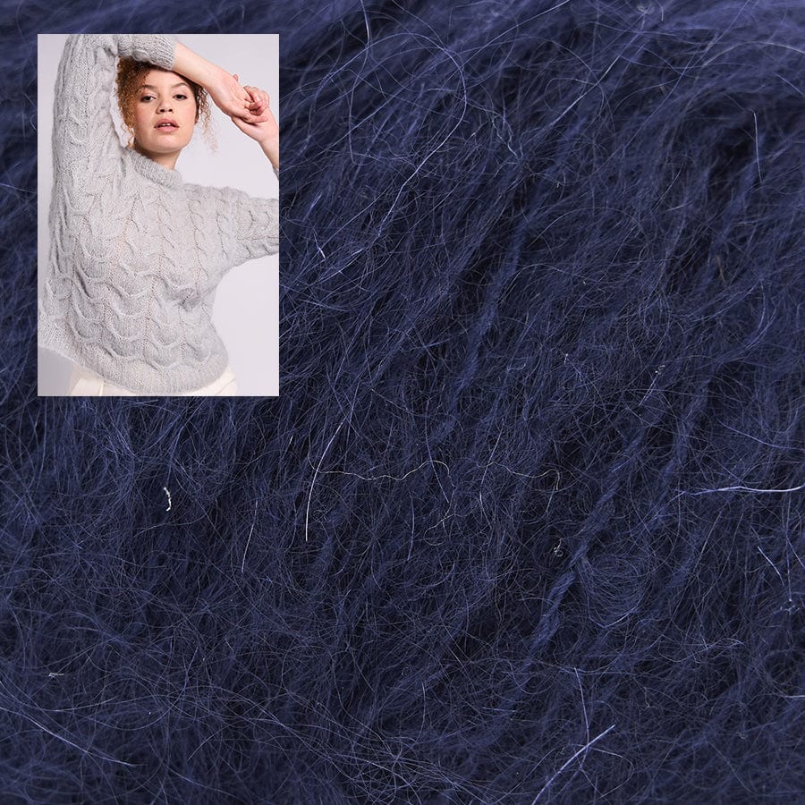 MODE at Rowan Kit 205 Sapphire / To fit Bust 28-30" Genoa Sweater Yarn Kit