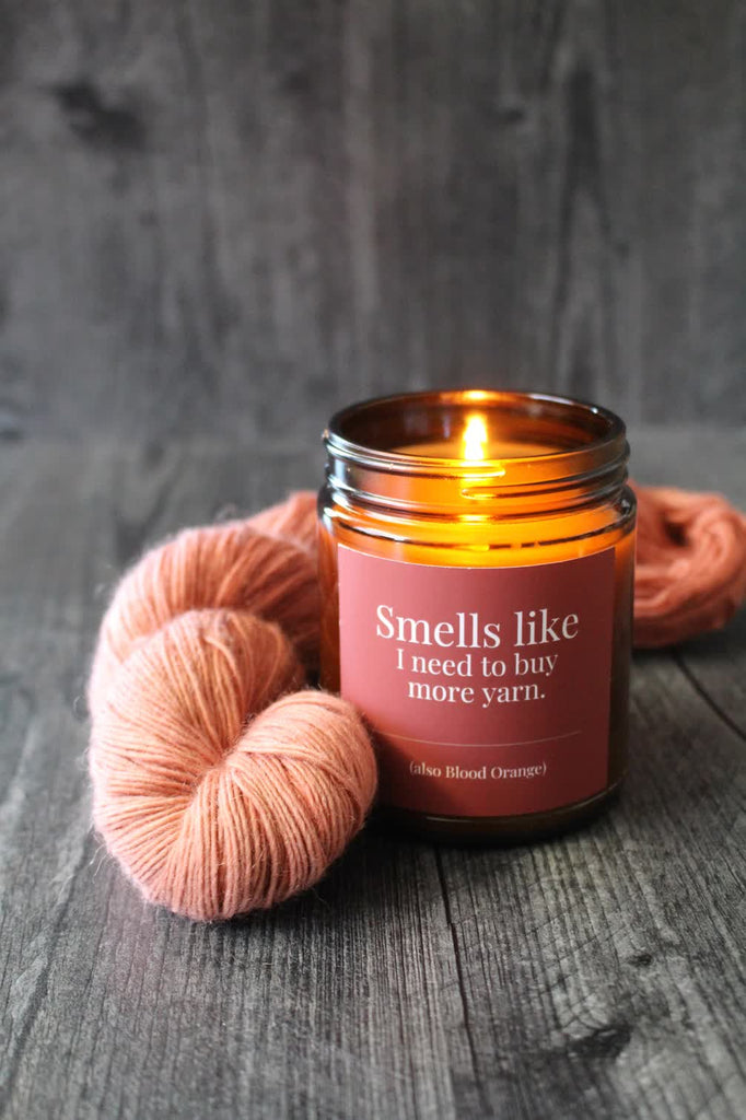 NNK Press Blood Orange / 4oz Candles for Knitters