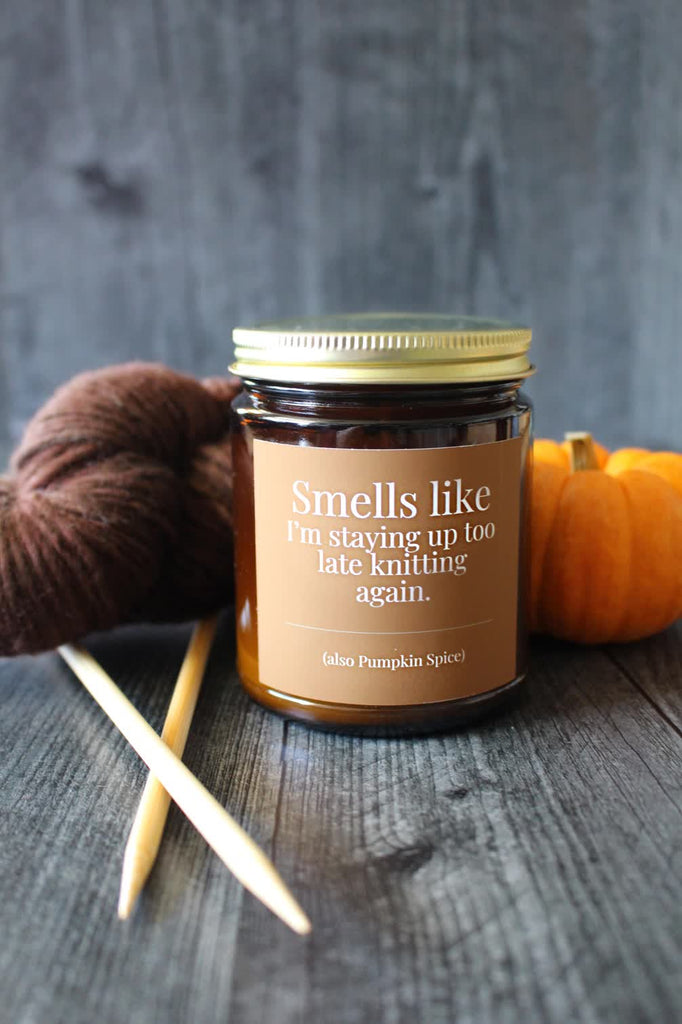 NNK Press Pumpkin Spice / 4oz Candles for Knitters