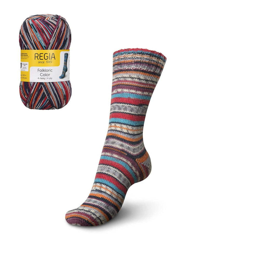 Regia Regia 3080 Rasberry-Veridian Regia Folkloric ~ 4 ply