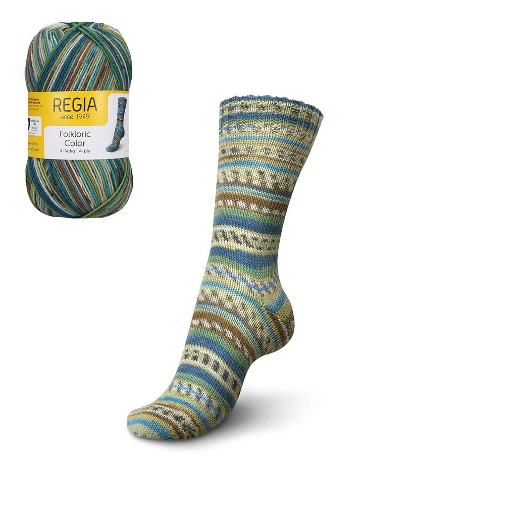 Regia Regia 3082 Pink-Gold Regia Folkloric ~ 4 ply