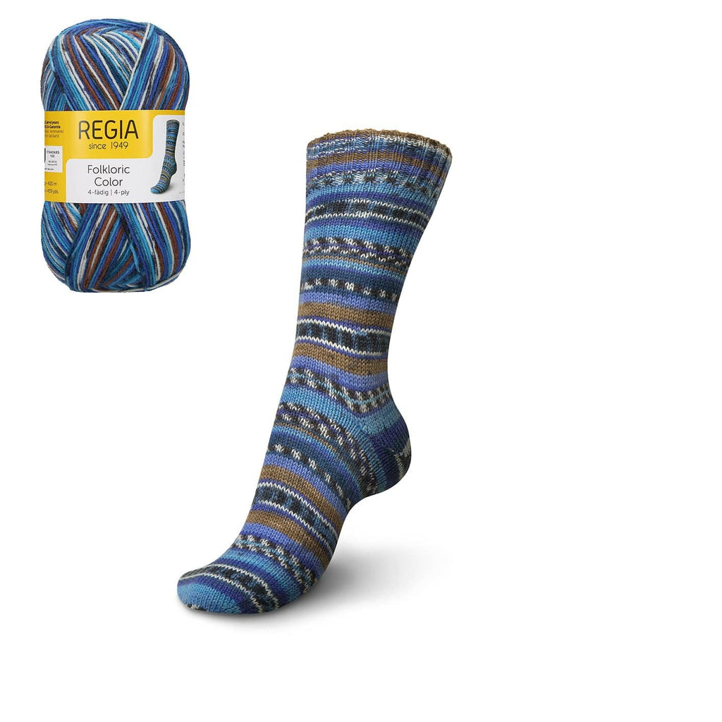 Regia Regia 3085 Campanula-Chestnut Regia Folkloric ~ 4 ply