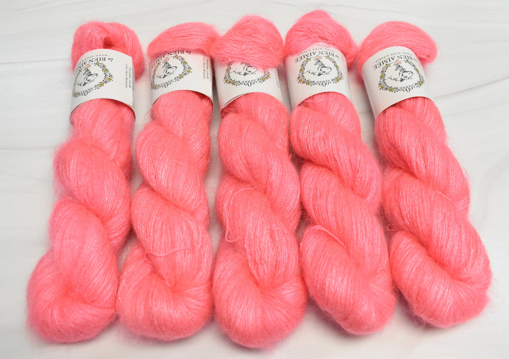 La Bien Aimee Fluoro Morganite Mohair Silk