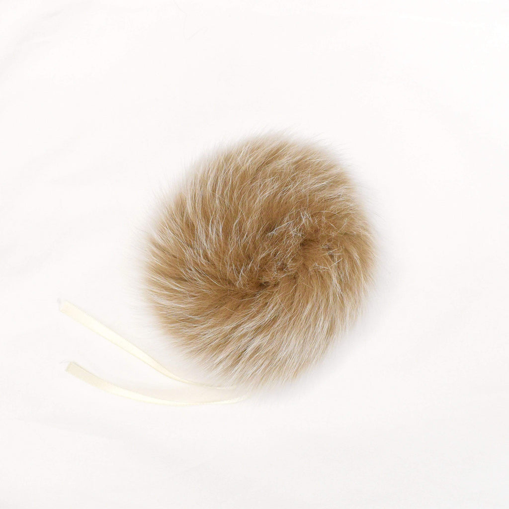 Schildkraut Fur Co. Tools & Gifts Dyed Blush Fox Fur Pompoms by Schildkraut