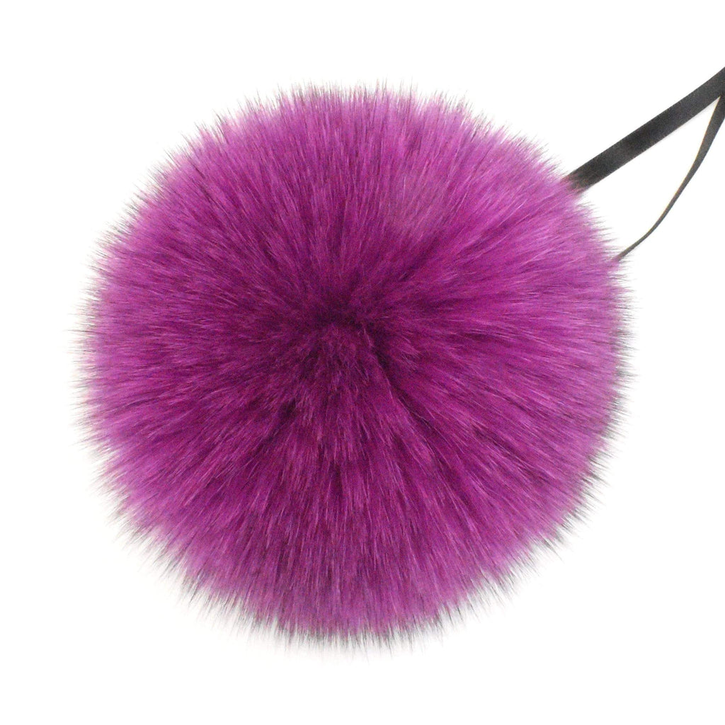 Schildkraut Fur Co. Tools & Gifts Dyed Fushia Fox Fur Pompoms by Schildkraut