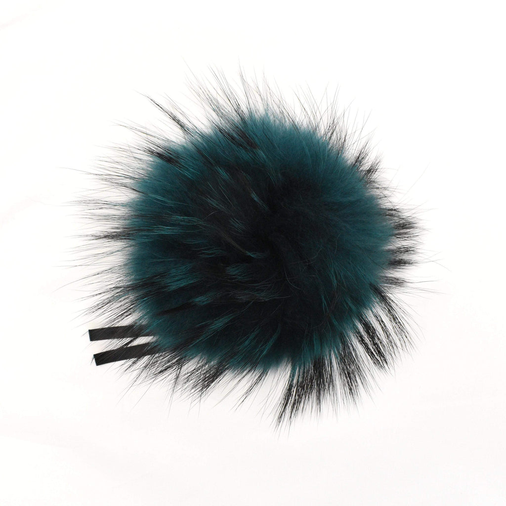 Schildkraut Fur Co. Tools & Gifts Forest Green Finn Racoon Fur Pompoms by Schildkraut