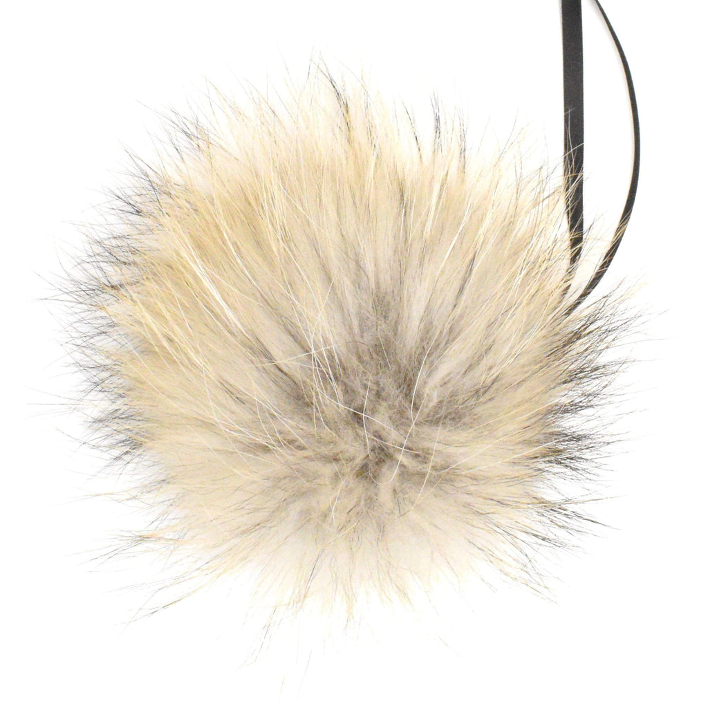 Schildkraut Fur Co. Tools & Gifts Natural Finn Raccoon Fur Pompoms by Schildkraut