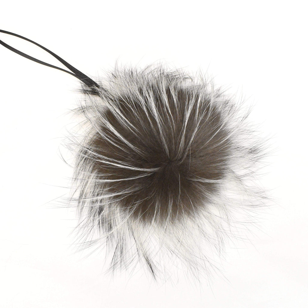 Schildkraut Fur Co. Tools & Gifts Natural Indigo Fox Fur Pompoms by Schildkraut