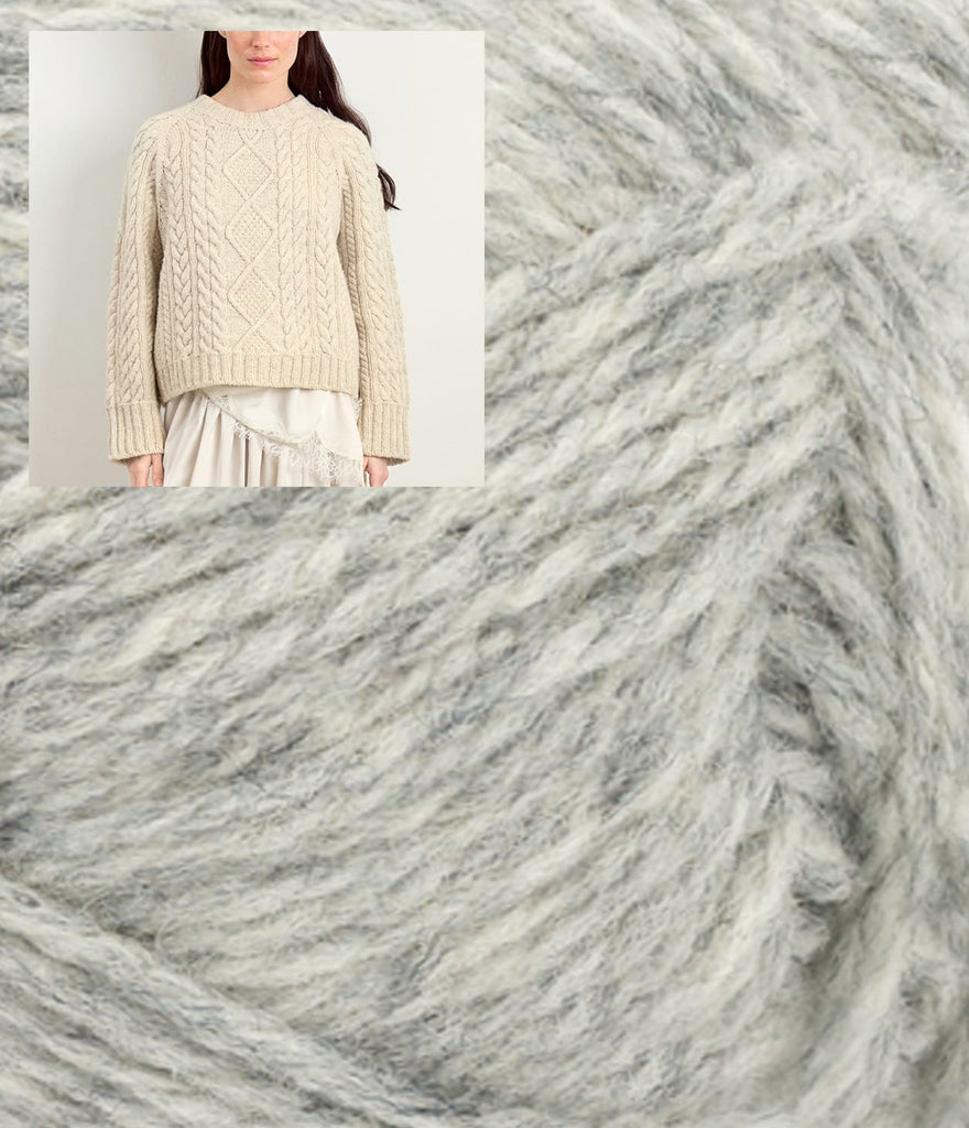 Sandnes Garn Kit 1042 Grey Melange / XS & S - 41.5-43" Finished Bust Loom Sweater Kit — Sandnes Garn ATLAS