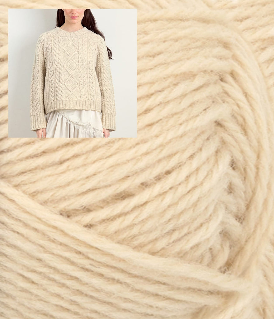 Sandnes Garn Kit 2511 PK Almond / XS & S - 41.5-43" Finished Bust Loom Sweater Kit — Sandnes Garn ATLAS