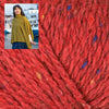 Berroco Kit 111150 Ruby / Size 1: Finished width 36.75" Burwell Cabled Poncho Kit