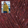 Berroco Kit 111160 Sangria / Size 1: Finished width 36.75" Burwell Cabled Poncho Kit