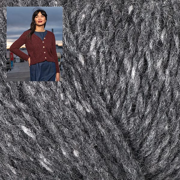 Berroco Kit 111109 Shadow / Size 6: Finished Bust 54.5" Shawl Lace Cardigan Kit (Finished Bust 54.5" - 66.5")