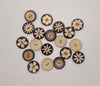 Big Bad Wool Buttons Daisy (tan) 1" Big Bad Wool Buttons