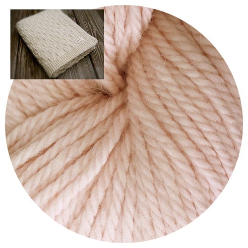 Big Bad Wool Kit Blush Basketweave Blanket Kit