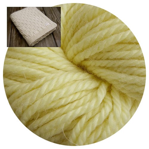 Big Bad Wool Kit Butter Basketweave Blanket Kit