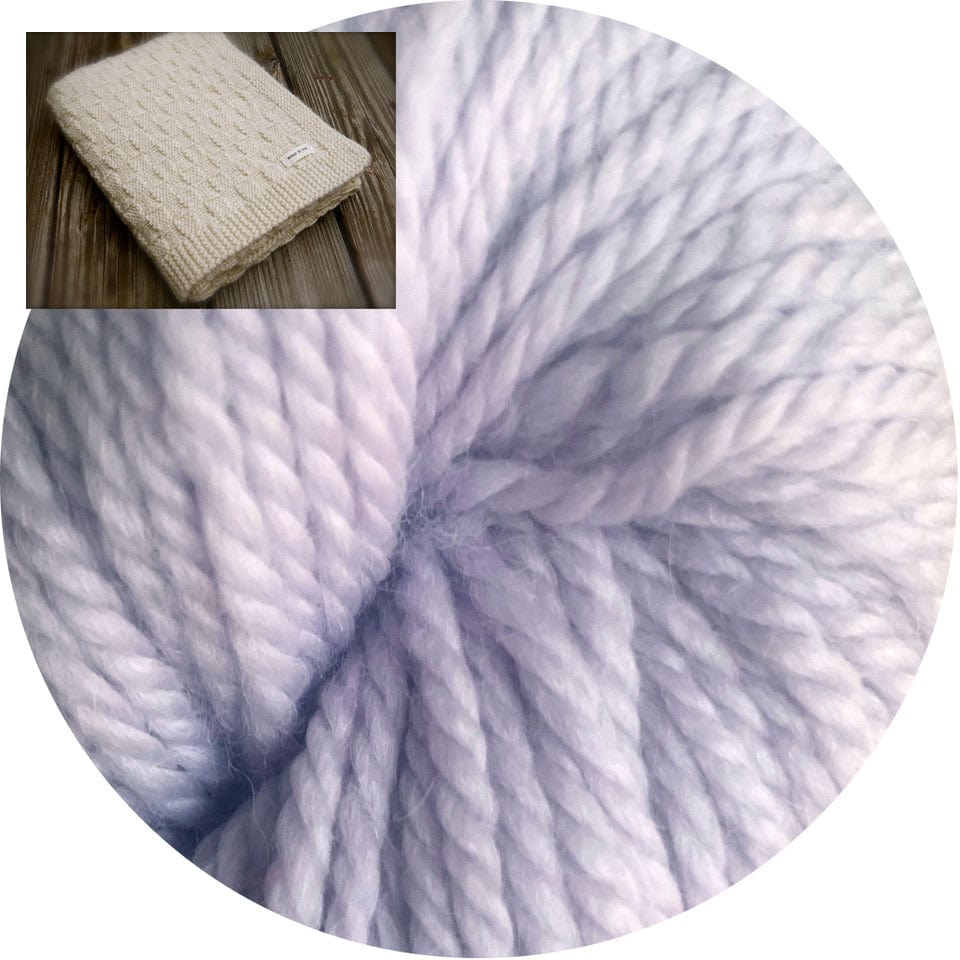 Big Bad Wool Kit Lilac Basketweave Blanket Kit