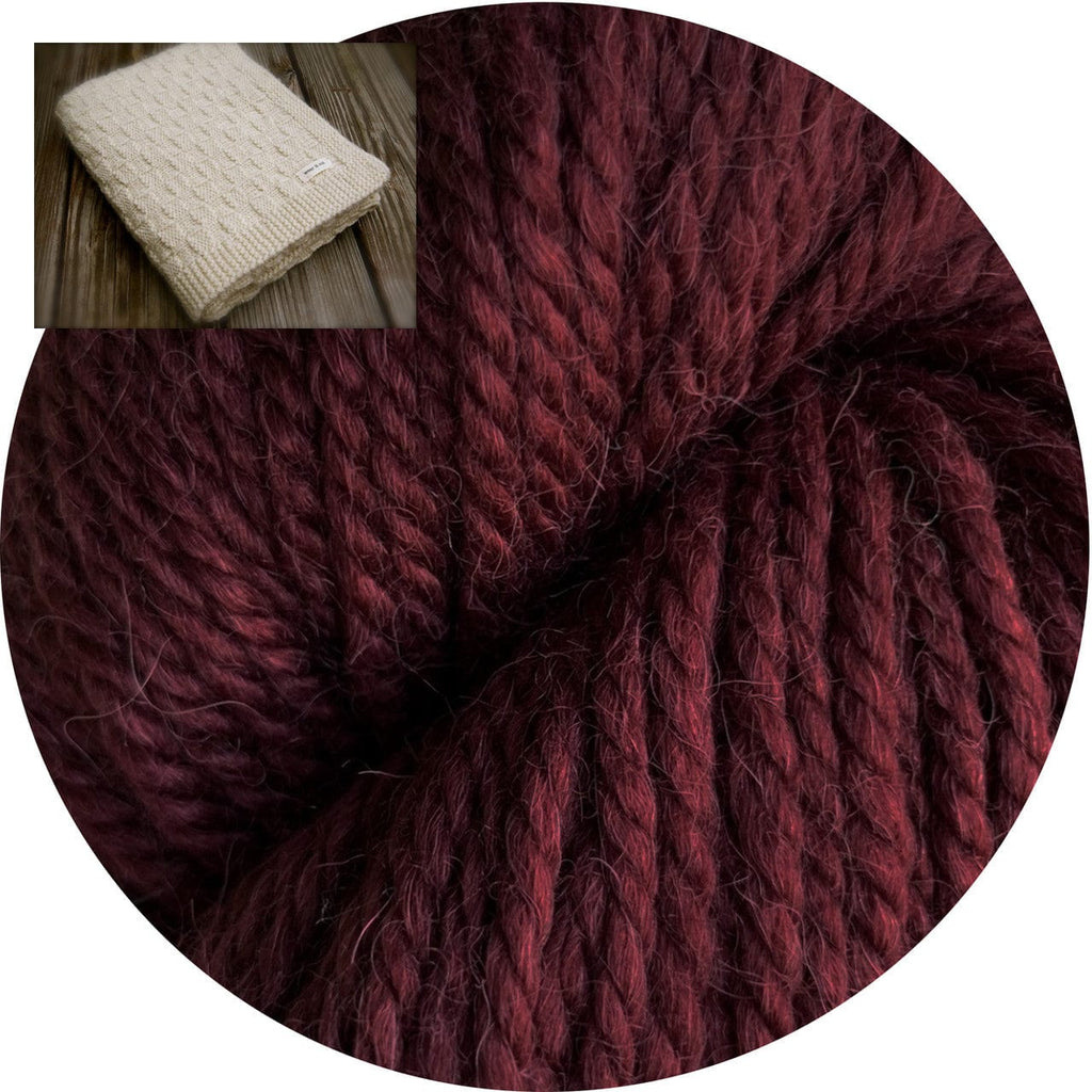 Big Bad Wool Kit Madder Basketweave Blanket Kit