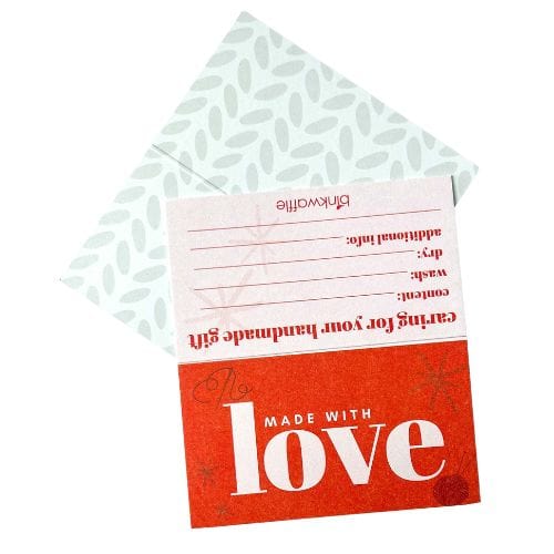 Binkwaffle Notions Care Card Set – “Made with LOVE”