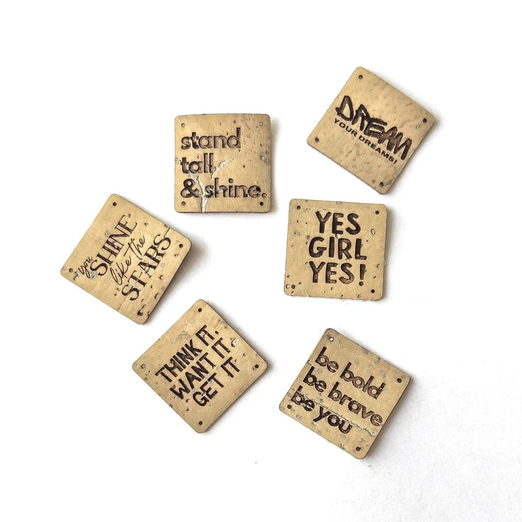 Binkwaffle Notions Cork Sew-In Labels – Girl Power