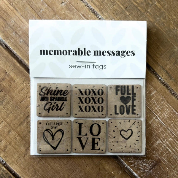 Binkwaffle Notions Cork Sew-In Labels – Love