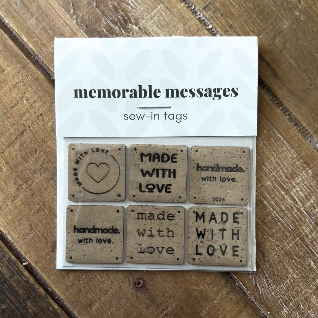 Binkwaffle Notions Cork Sew-In Labels – Made with Love