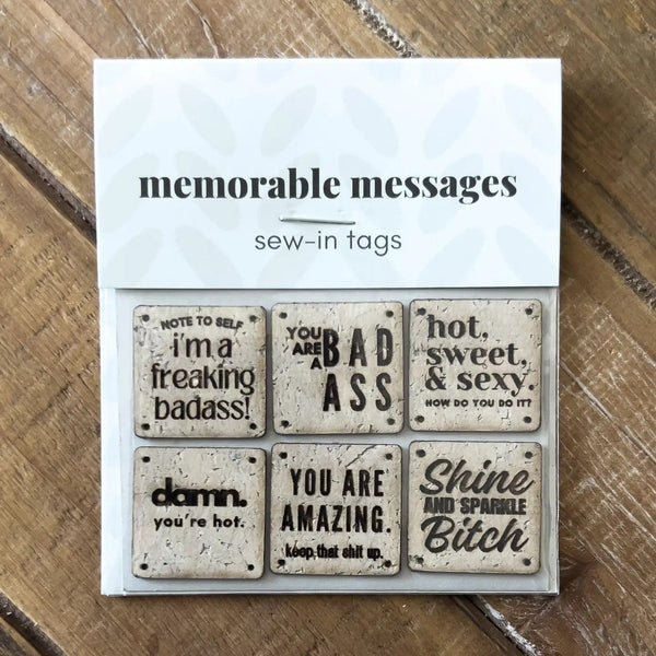 Binkwaffle Notions Cork Sew-In Labels – Sweary BFF