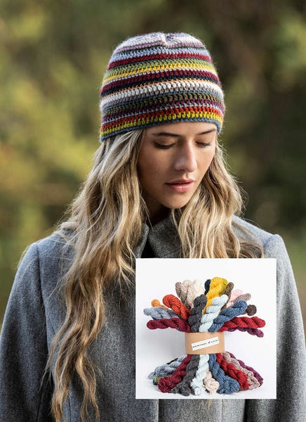 Blue Sky Fibers Kit 27 Color Crochet Hat Yarn Kit