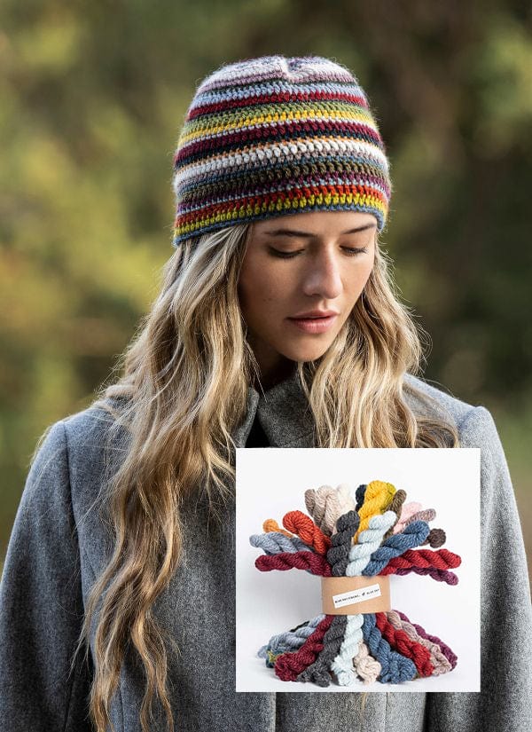 Blue Sky Fibers Kit 27 Color Crochet Hat Yarn Kit