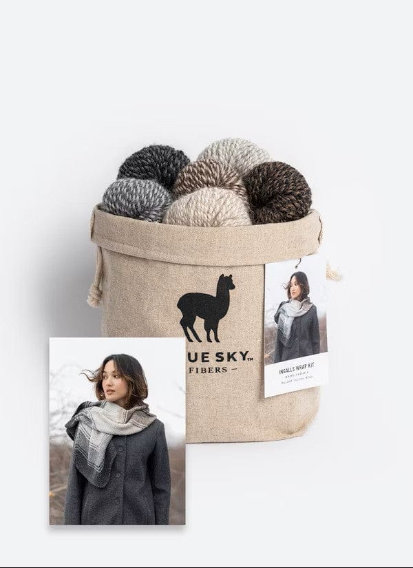 Blue Sky Fibers Kit Ingalls Wrap Yarn Kit