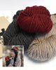 Blue Sky Fibers Kit The Grand Portage Hat & Mitten Kit - Cranberry Colorway