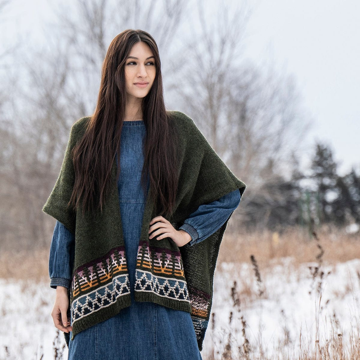 Woodland Ruana Kit – Ewe-nique Knits