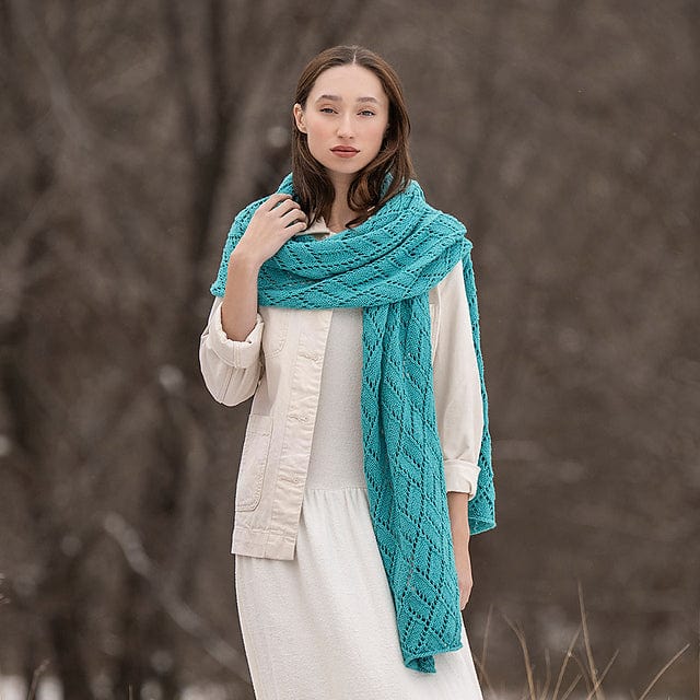 Blue Sky Fibers Patterns Sunlight Wrap Pattern