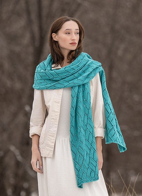 Blue Sky Fibers Patterns Sunlight Wrap Pattern