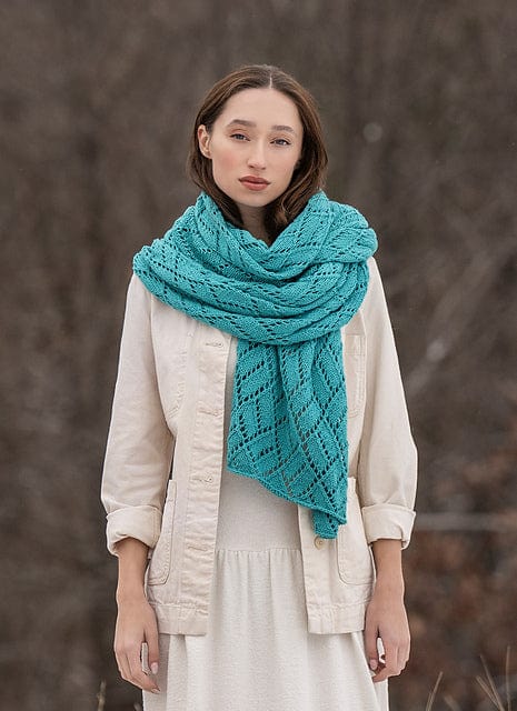 Blue Sky Fibers Patterns Sunlight Wrap Pattern