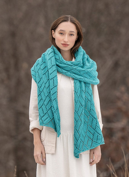 Blue Sky Fibers Patterns Sunlight Wrap Pattern
