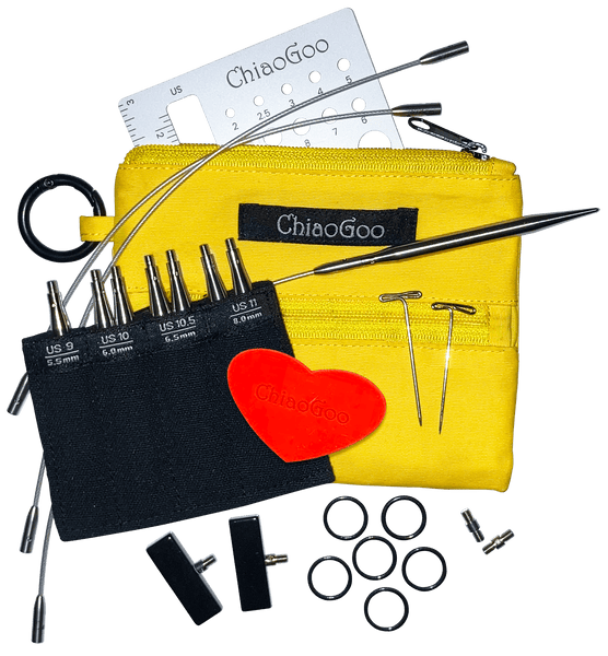 ChiaoGoo Needles ChiaoGoo Twist Shorties (Large - Yellow)