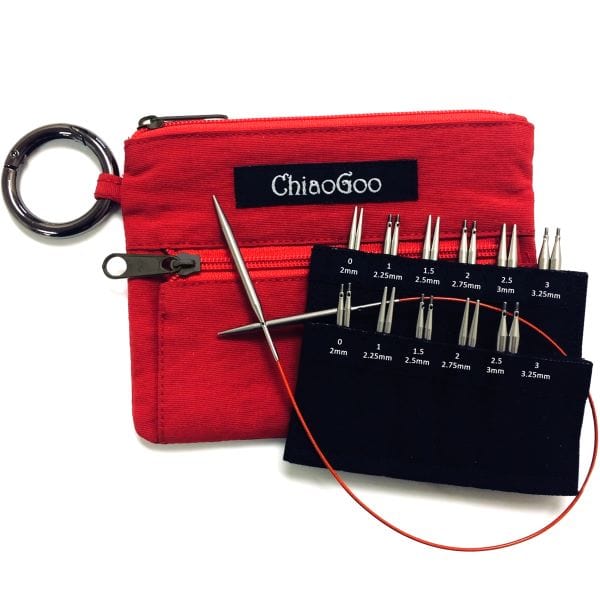 ChiaoGoo Needles ChiaoGoo Twist Shorties (Mini- Red)