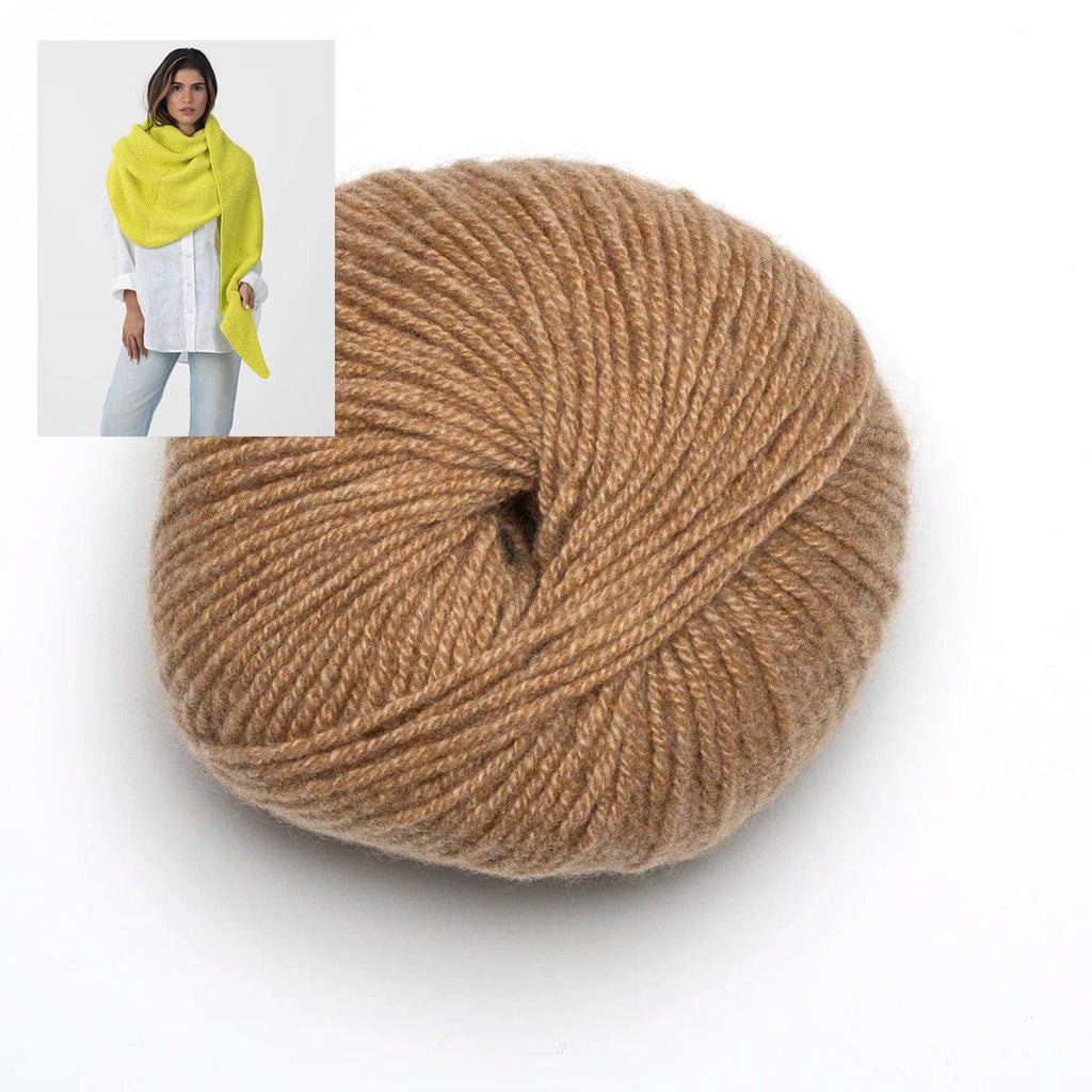 Clinton Hill Cashmere Kit Cognac Duo Shawl Yarn Kit